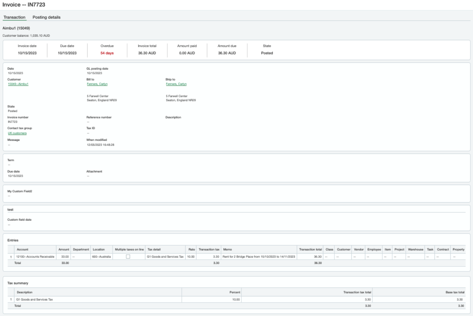 Screenshot of invoice in Sage Intacct to match RL.png