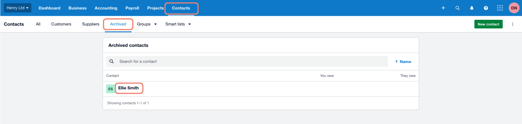 Restoring a contact - Xero.png